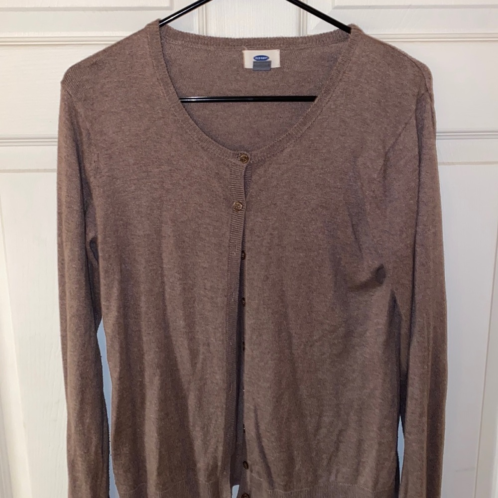 Brown cardigan